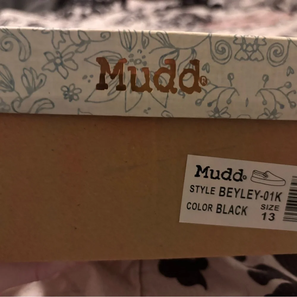Mudd Quilted Black Kid’s Slip-On Loafers - New with Box